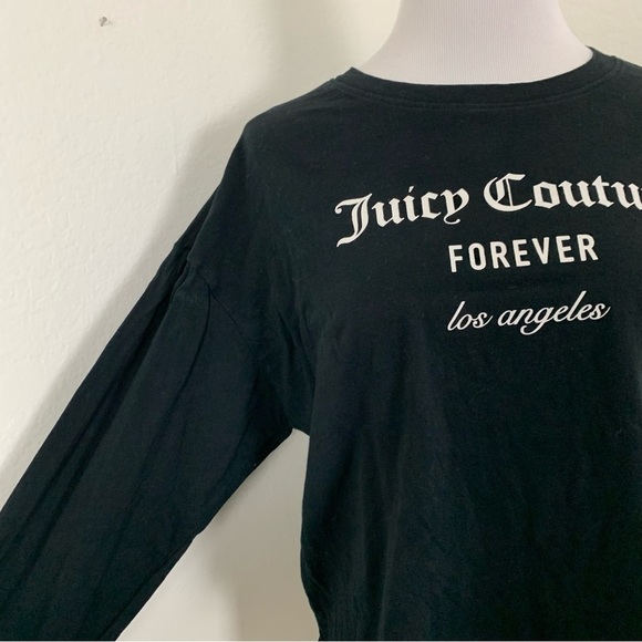 Juicy couture x forever 21 cropped long sleeve jersey T Shirt M Juicy Forever - Picture 7 of 12